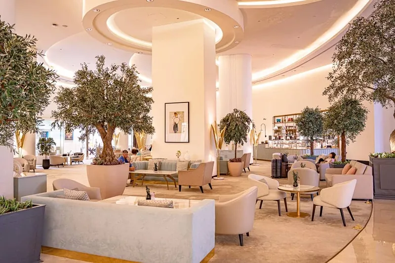 Hotel lobby lounge